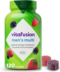 Vitafusion Adult Gummy Vitamin Supplement for Men, Berry Flavored, A, C, D, E, B6, B12, Daily, 120 Count, 60 Day Supply - Showlu Well Nation Store