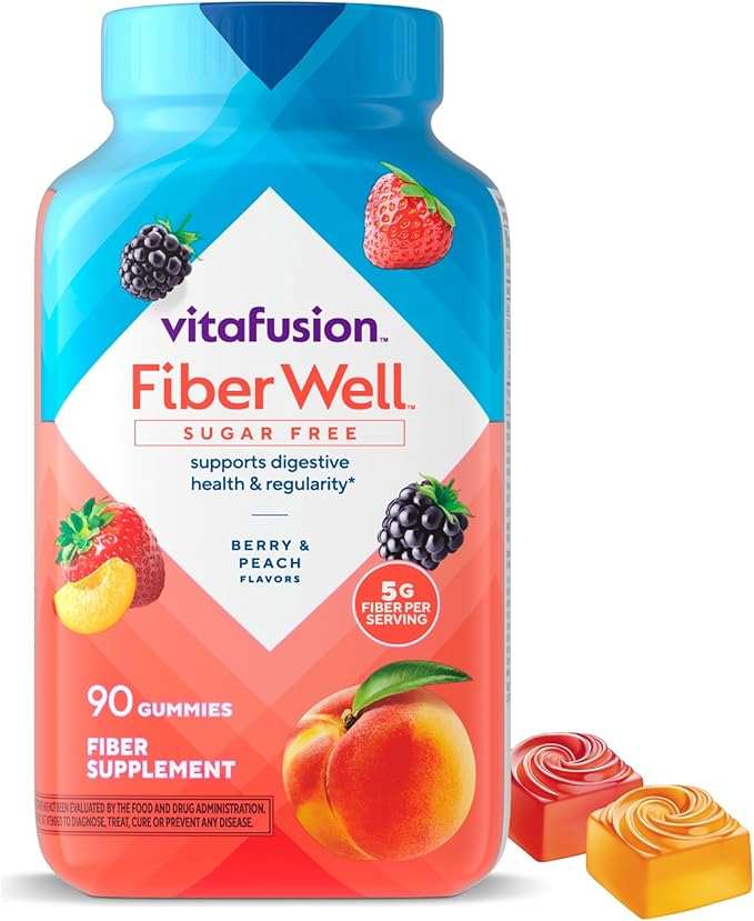 Vitafusion Fiber Well Gummy Vitamins, 90 Count (Packaging May Vary) - Showlu Well Nation Store